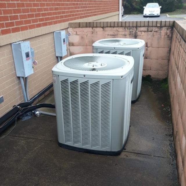 AC condenser outside