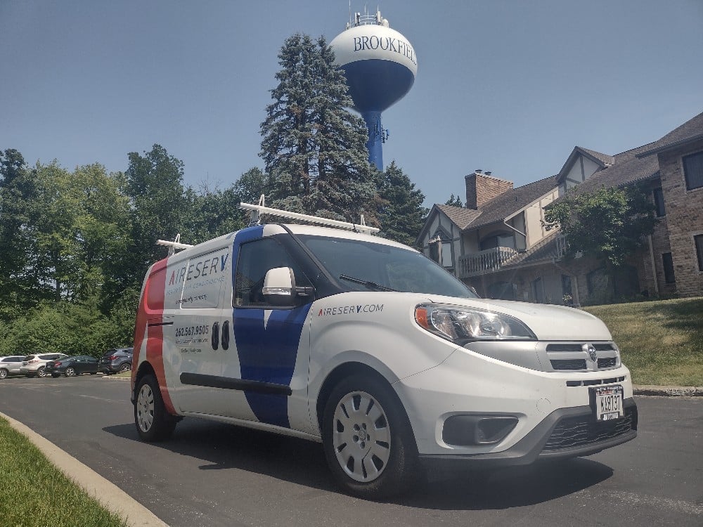 Aire Serv van in Brookfield, WI