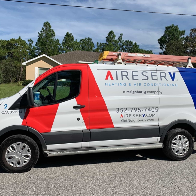 Aire Serv Logo Van