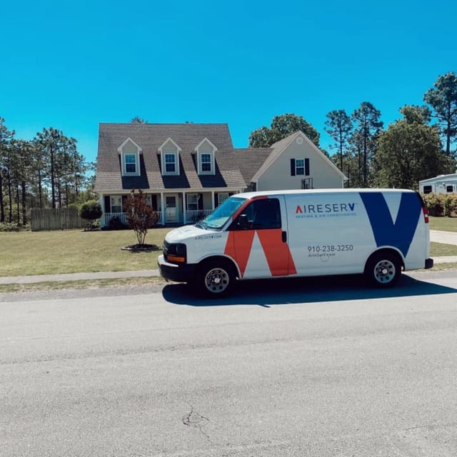 Aire Serv Van and House