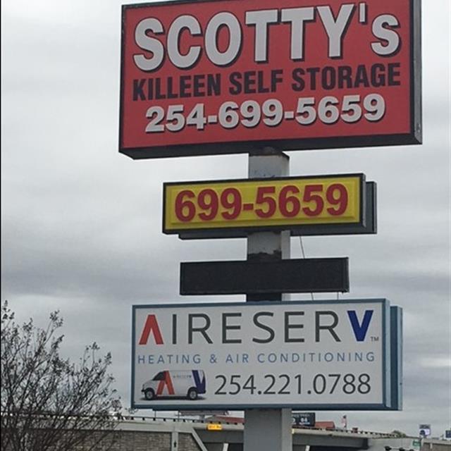 Aire Serv of Killeen signage.