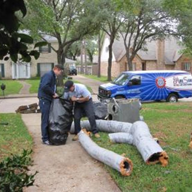 Disposing of old ductwork