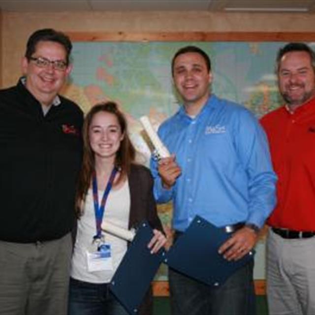 My beautiful wife and I graduating from Aire Serv's Business Training at The Dwyer Group's home base in Waco, TX! Shout out to Steve (left) and James(right)! Both are not only great people, but also great leaders!