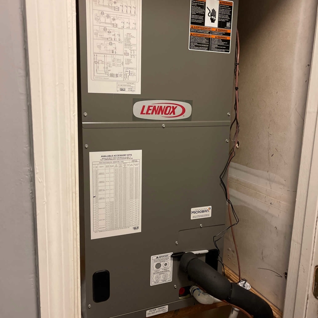 Lennox air handler - new install