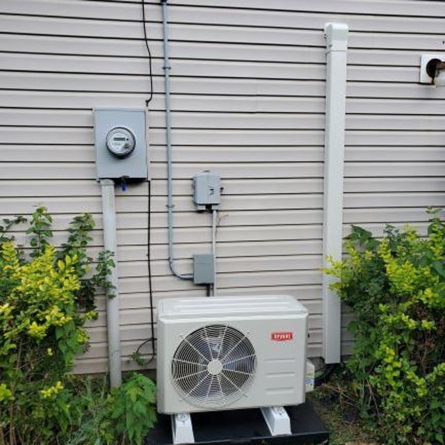 Mini-Split System Outside of House