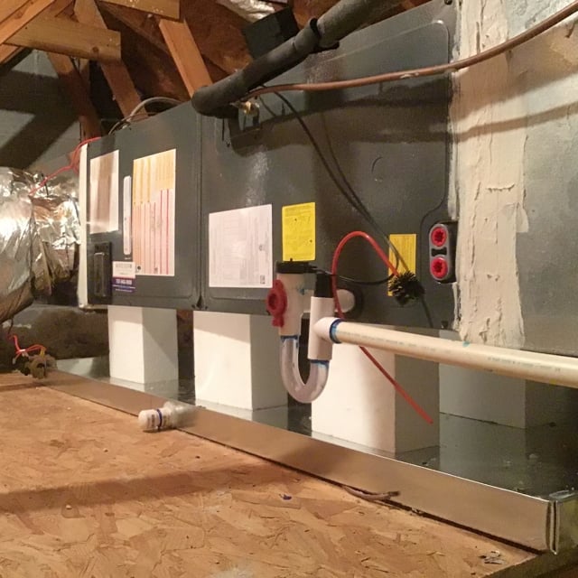 New Air Handler in attic