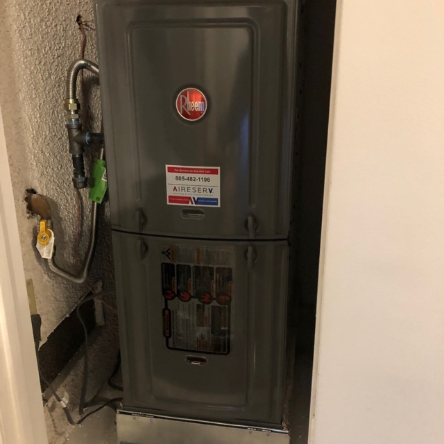 New Rheem Furnace Install