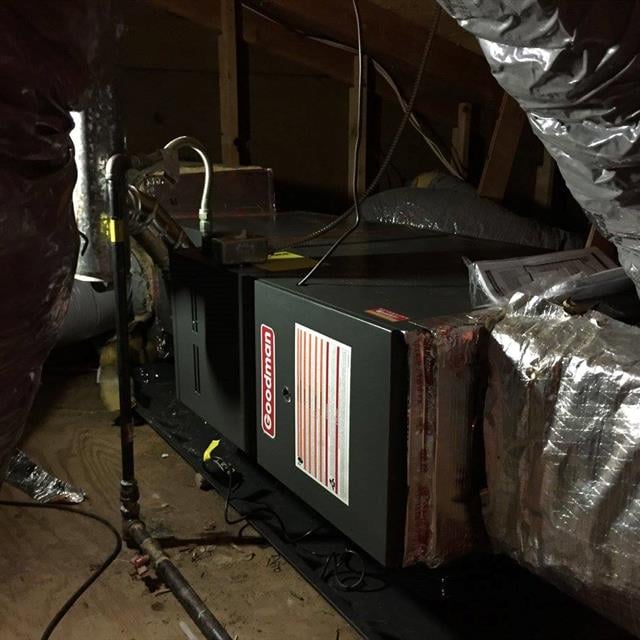 A new furnace installed by Aire Serv of Northampton technicians