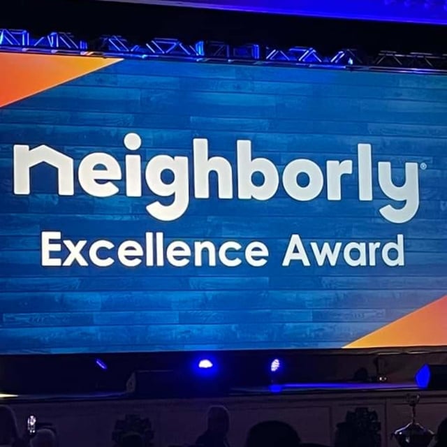 Lee Downing, owner, was awarded Neighborly's most prestigious award: the Neighborly Excellence Award in 2021