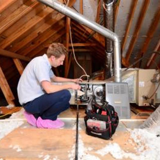 Routine maintenance on HVAC