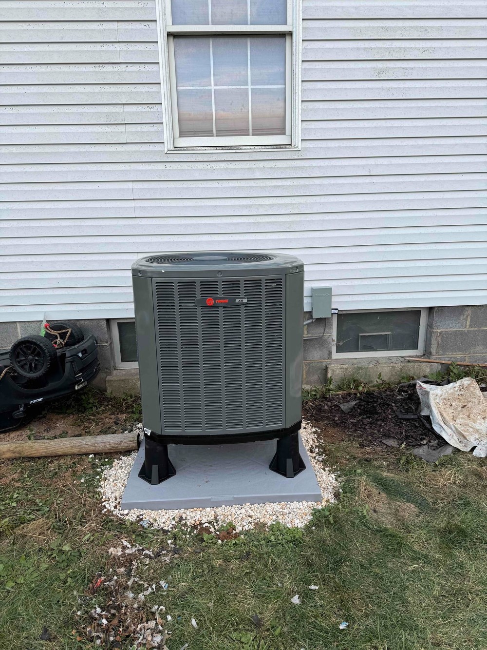 new outdoor hvac system