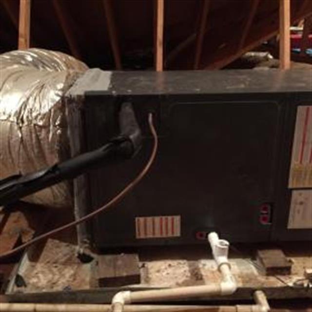 replaced the air handler and heat pump condenser