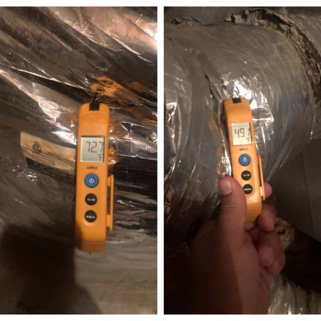 yellow tool on duct