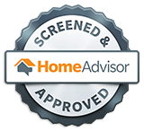 HomeAdvisor Screened & Approved badge.