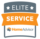 HomeAdvisor Elite Service badge.